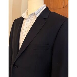 Indochino Navy Wool Blazer Mens 38S‎ Bespoke Sport Coat Jacket Surgeons Cuffs